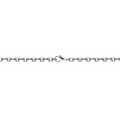 Brogle Classic anchor bracelet diamond cut 5mm