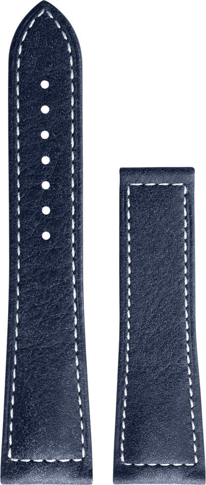 Longines Spirit blaues Kalbsleder-Armband 22/18mm
