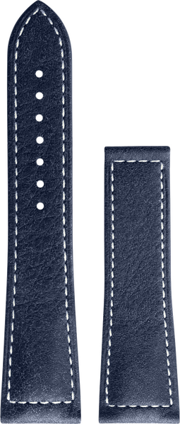 Longines Spirit blaues Kalbsleder-Armband 22/18mm