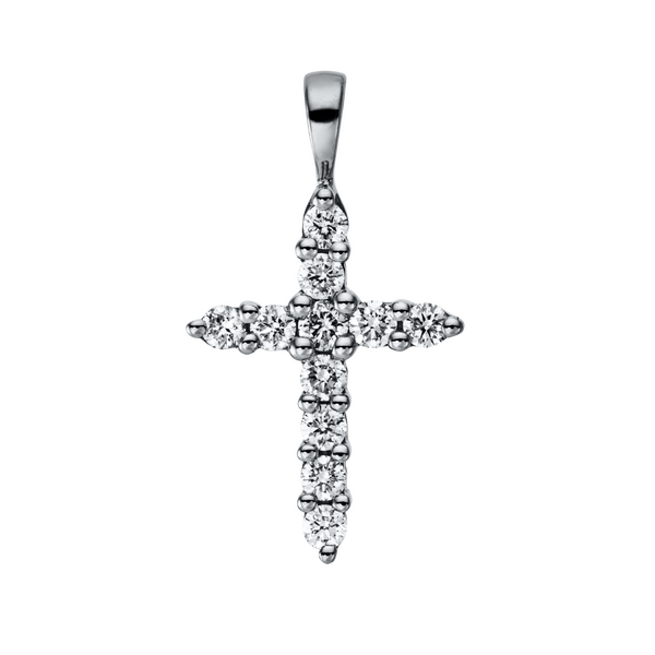 Brogle Classic Kreuzanhänger mit Diamanten