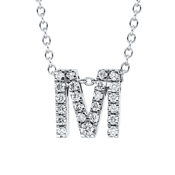 Brogle Classic Kette mit Diamantbuchstaben M Brogle Classic Kette mit Diamantbuchstaben M