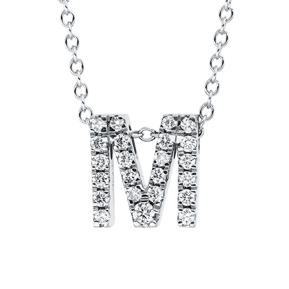 Brogle Classic Kette mit Diamantbuchstaben M Brogle Classic Kette mit Diamantbuchstaben M
