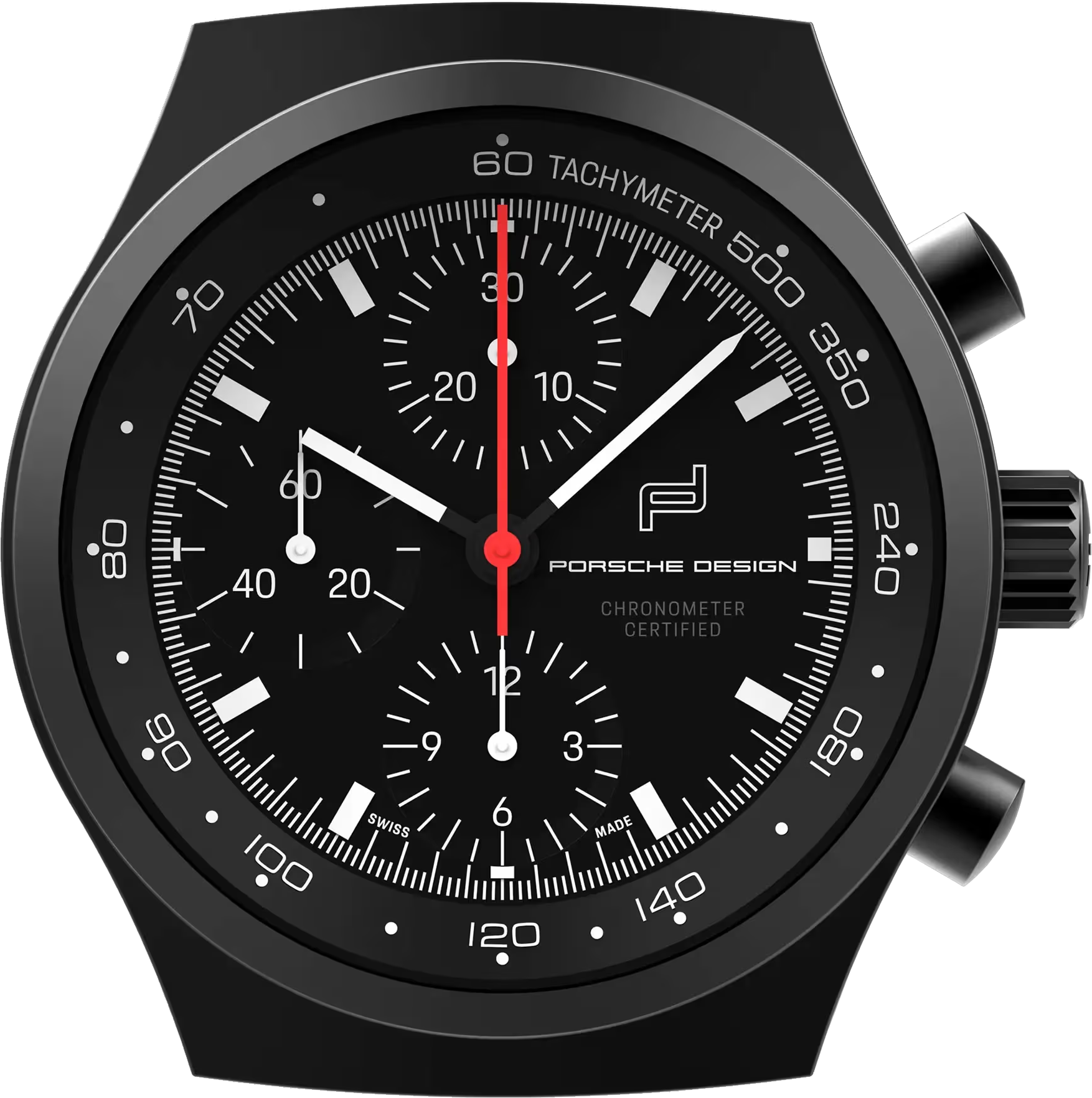 Porsche Design Chronograph 1 - All Black Wanduhr