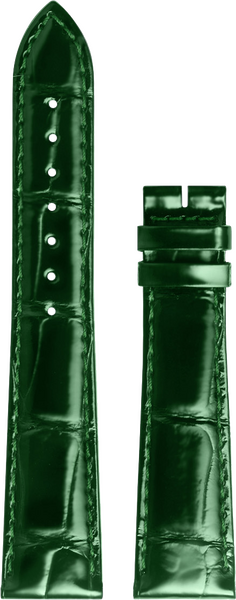 Longines Dolche Vita green alligator leather strap 17/14mm