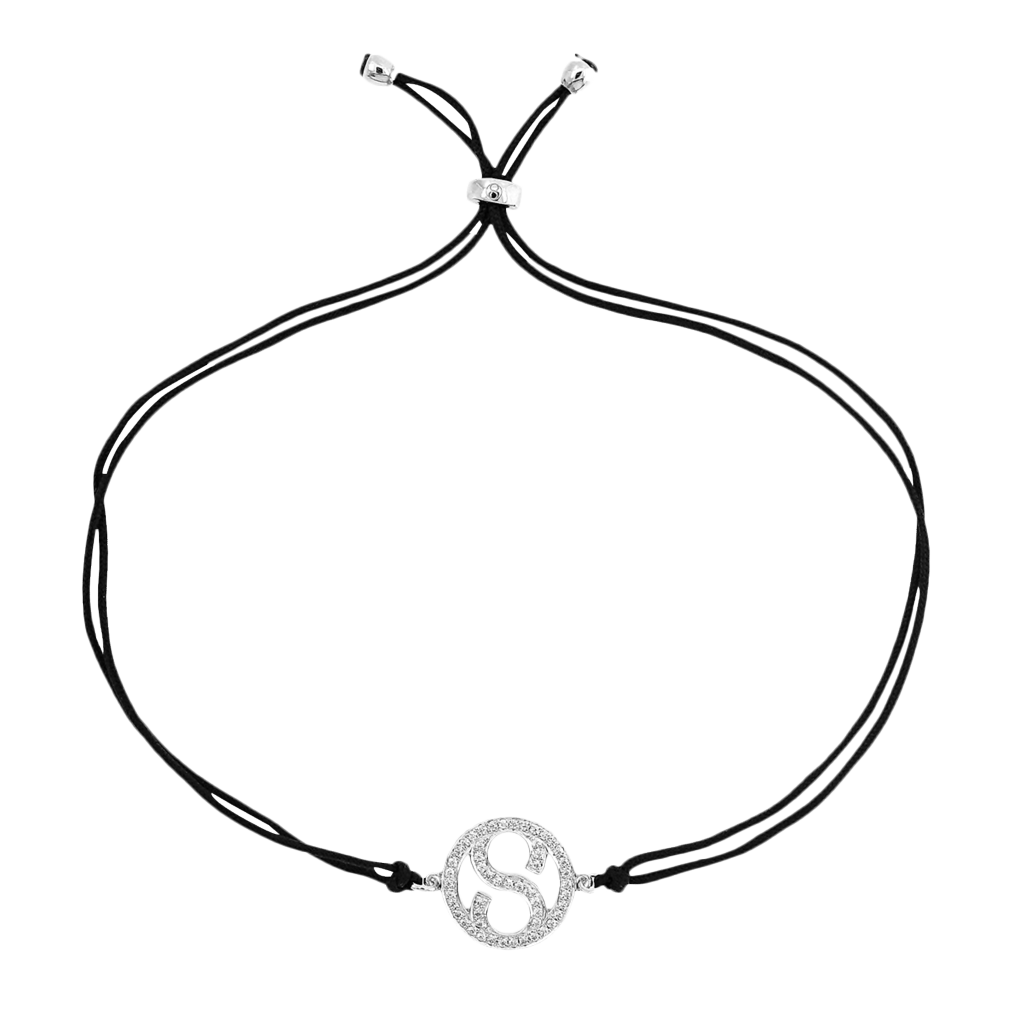 Brogle Selection Icon Textilarmband mit Brillantanhänger Brogle Selection Icon Textilarmband mit Brillantanhänger