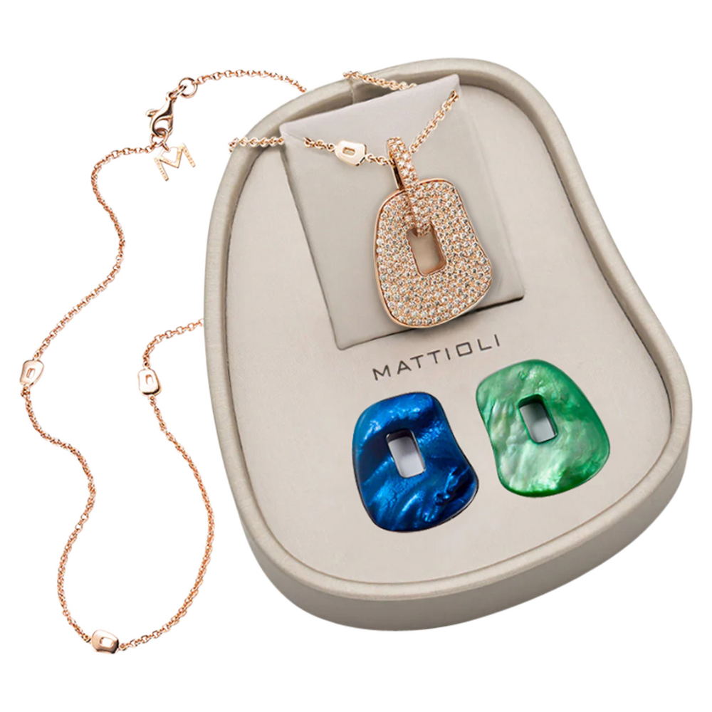 Mattioli Puzzle necklace box, medium size with 3 puzzles