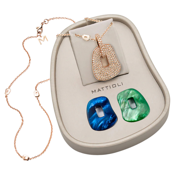 Mattioli Puzzle necklace box, medium size with 3 puzzles