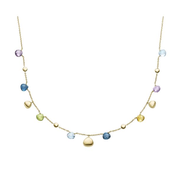 Brogle Classic anchor chain with coloured stones 1mm Brogle Classic anchor chain with coloured stones 1mm