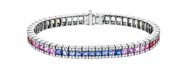 Brogle Selection sapphire bracelet Rainbow