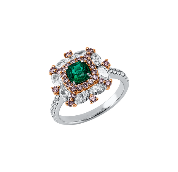 Brogle Selection Bicolor Smaragdring