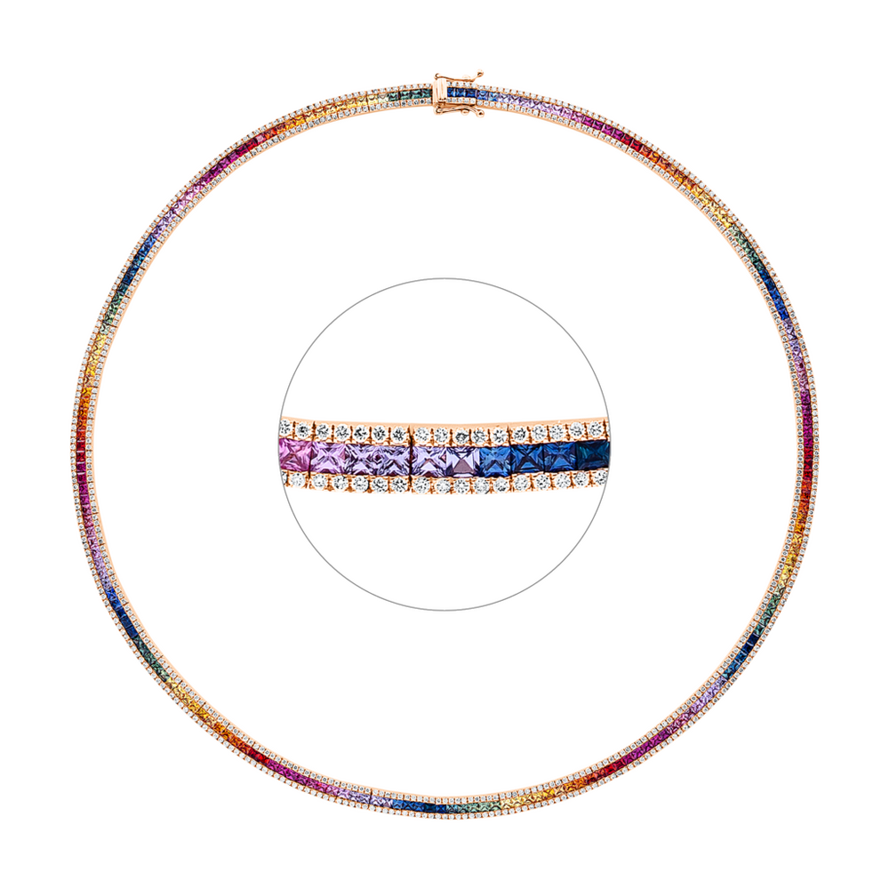 Brogle Selection sapphire necklace Rainbow