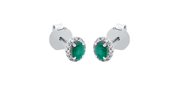 Brogle Classic emerald stud earrings Brogle Classic emerald stud earrings