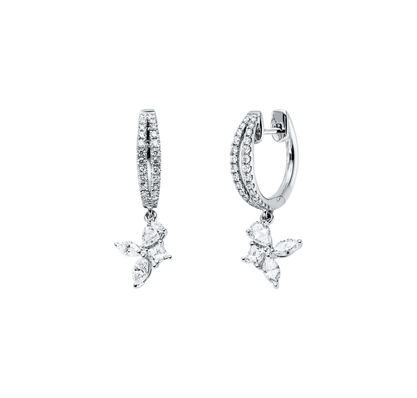 Brogle Selection diamond hoop earrings