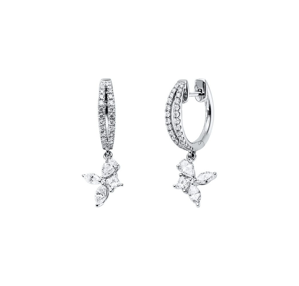 Brogle Selection diamond hoop earrings Brogle Selection diamond hoop earrings