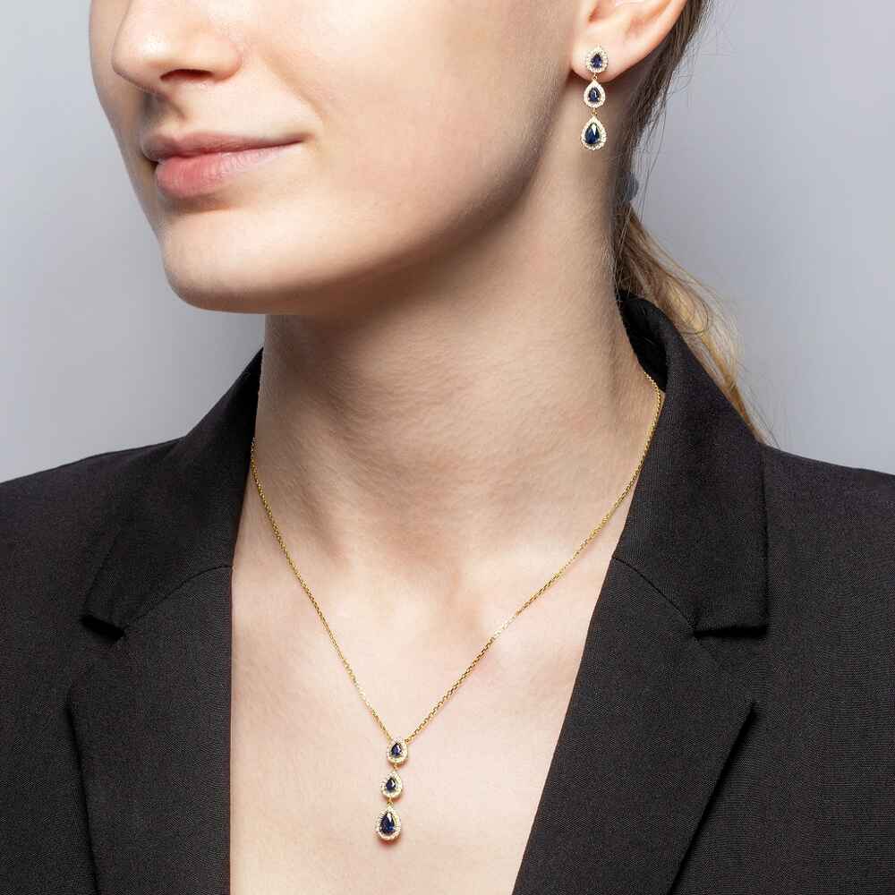 Brogle Classic necklace with sapphire pendant