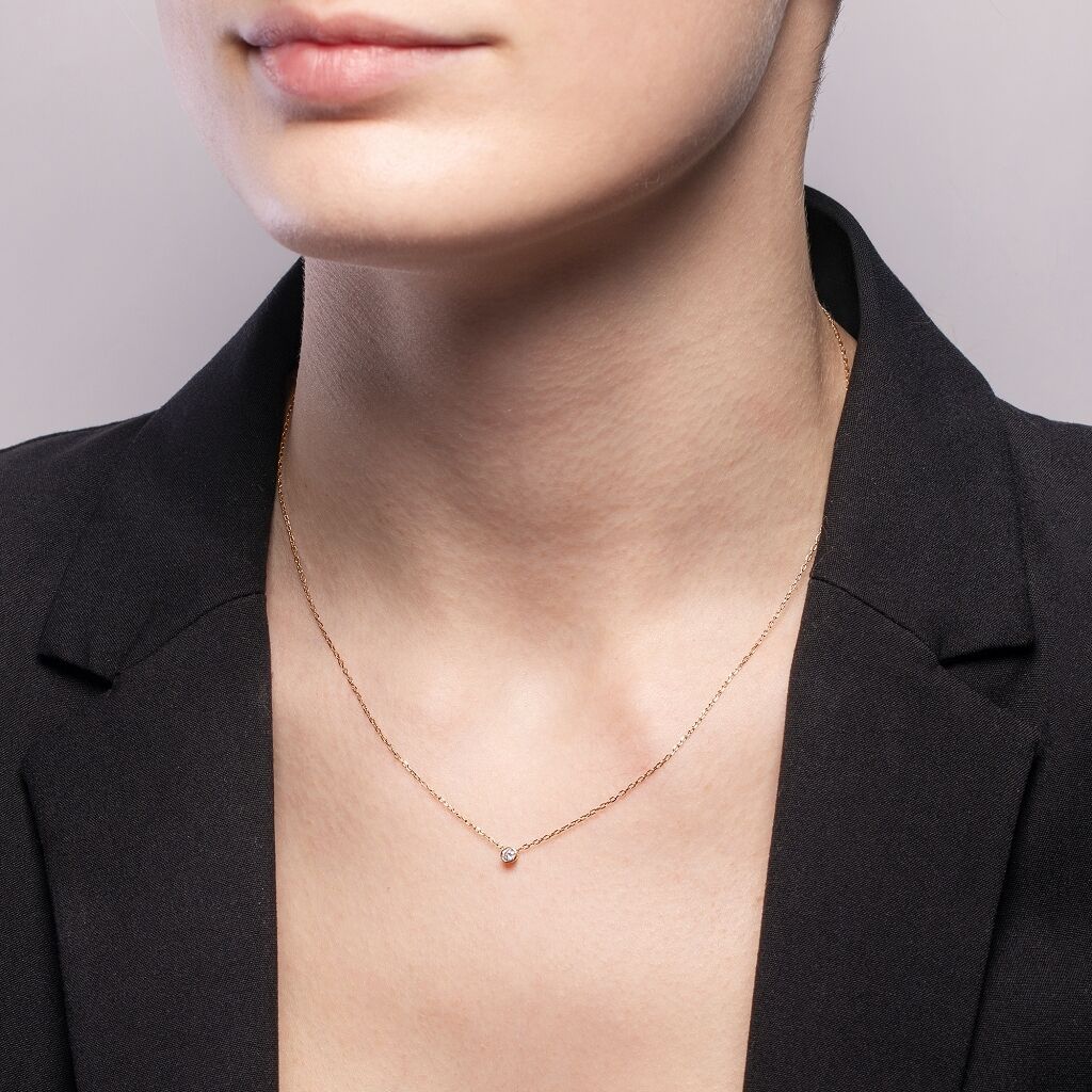 Brogle Selection necklace with pendant Sophie up to 0.25 carat Brogle Selection necklace with pendant Sophie up to 0.25 carat