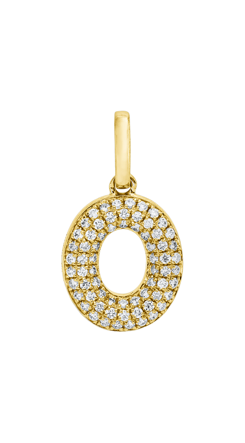 Brogle Classic Buchstabenanhänger O mit Diamanten Brogle Classic Buchstabenanhänger O mit Diamanten
