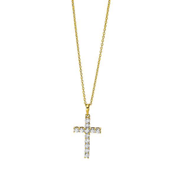 Brogle Classic necklace with diamond cross Brogle Classic necklace with diamond cross