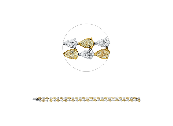 Brogle Selection bicolor diamond bracelet