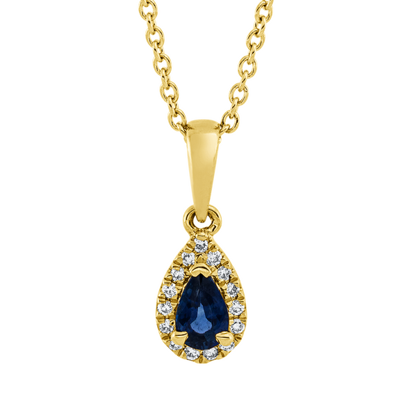 Brogle Classic necklace with sapphire pendant Brogle Classic necklace with sapphire pendant