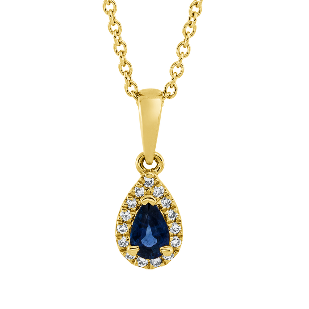 Brogle Classic necklace with sapphire pendant Brogle Classic necklace with sapphire pendant
