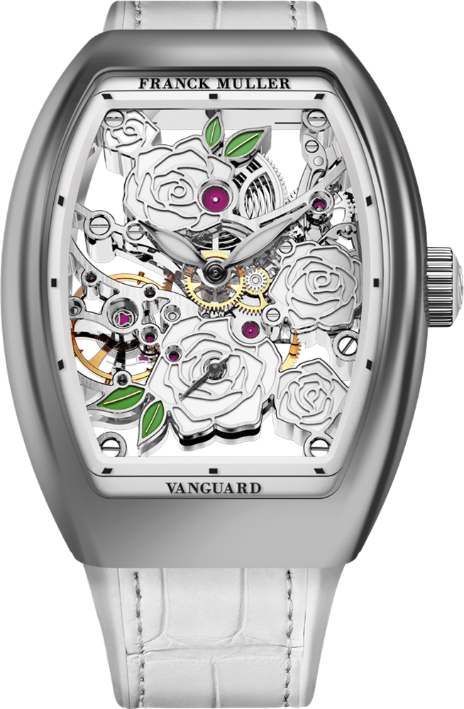 Franck Muller Vanguard Rose Skeleton 42.3 x 32mm