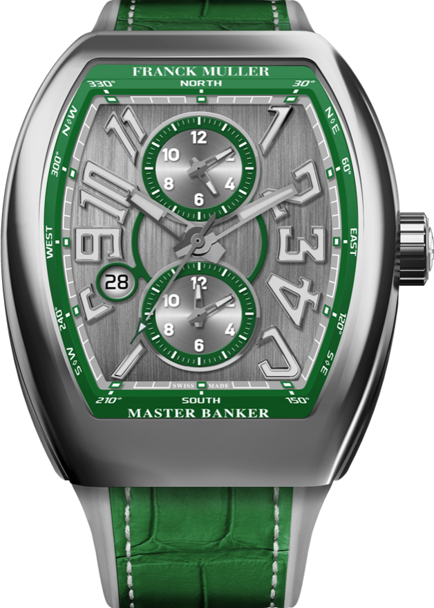 Franck Muller Vanguard Master Banker 3 time zones 53.7 x 44mm Franck Muller Vanguard Master Banker 3 time zones 53.7 x 44mm