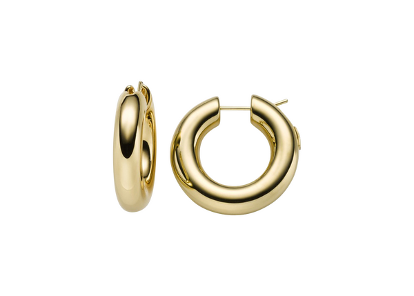 Brogle Selection Essentials hoop earrings 585 6mm