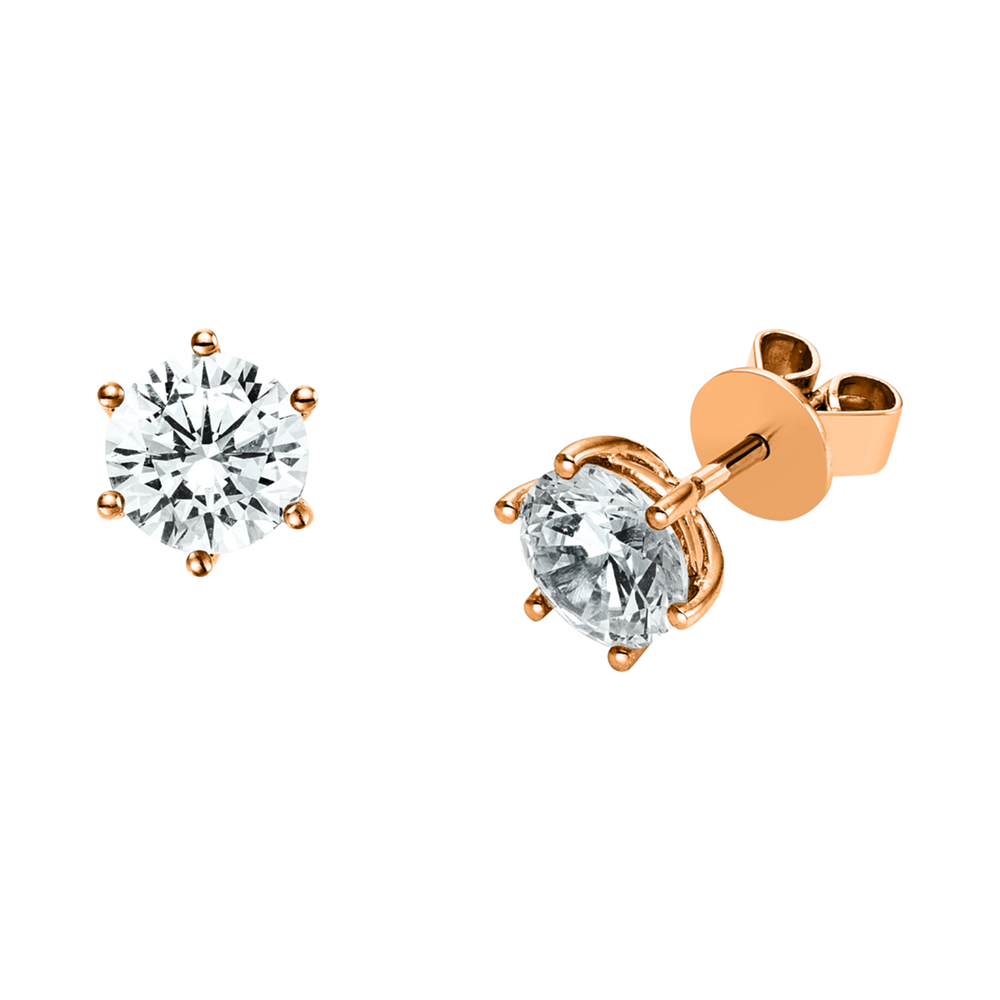 Brogle solitaire stud earrings Marie from 1.4 carat Brogle solitaire stud earrings Marie from 1.4 carat