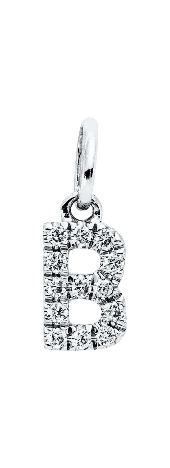 Brogle Classic letter pendant B with diamonds Brogle Classic letter pendant B with diamonds
