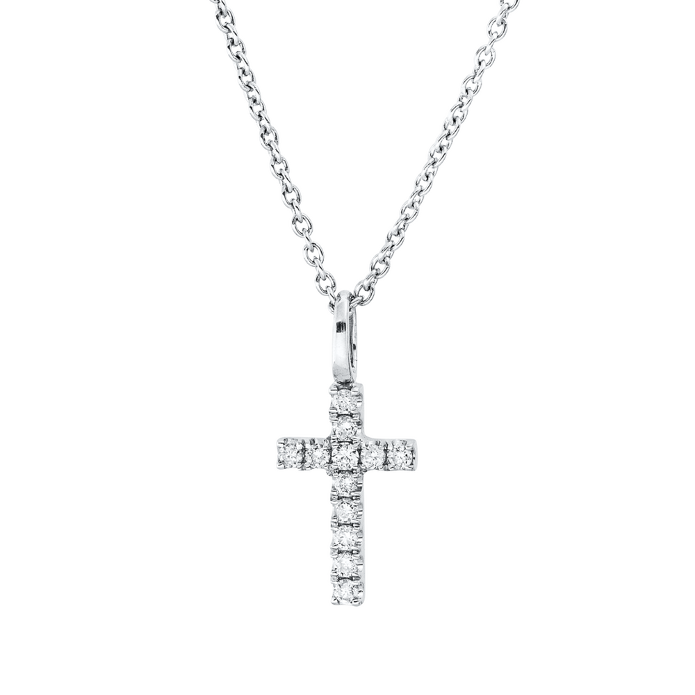 Brogle Classic Kette mit Diamantkreuz
