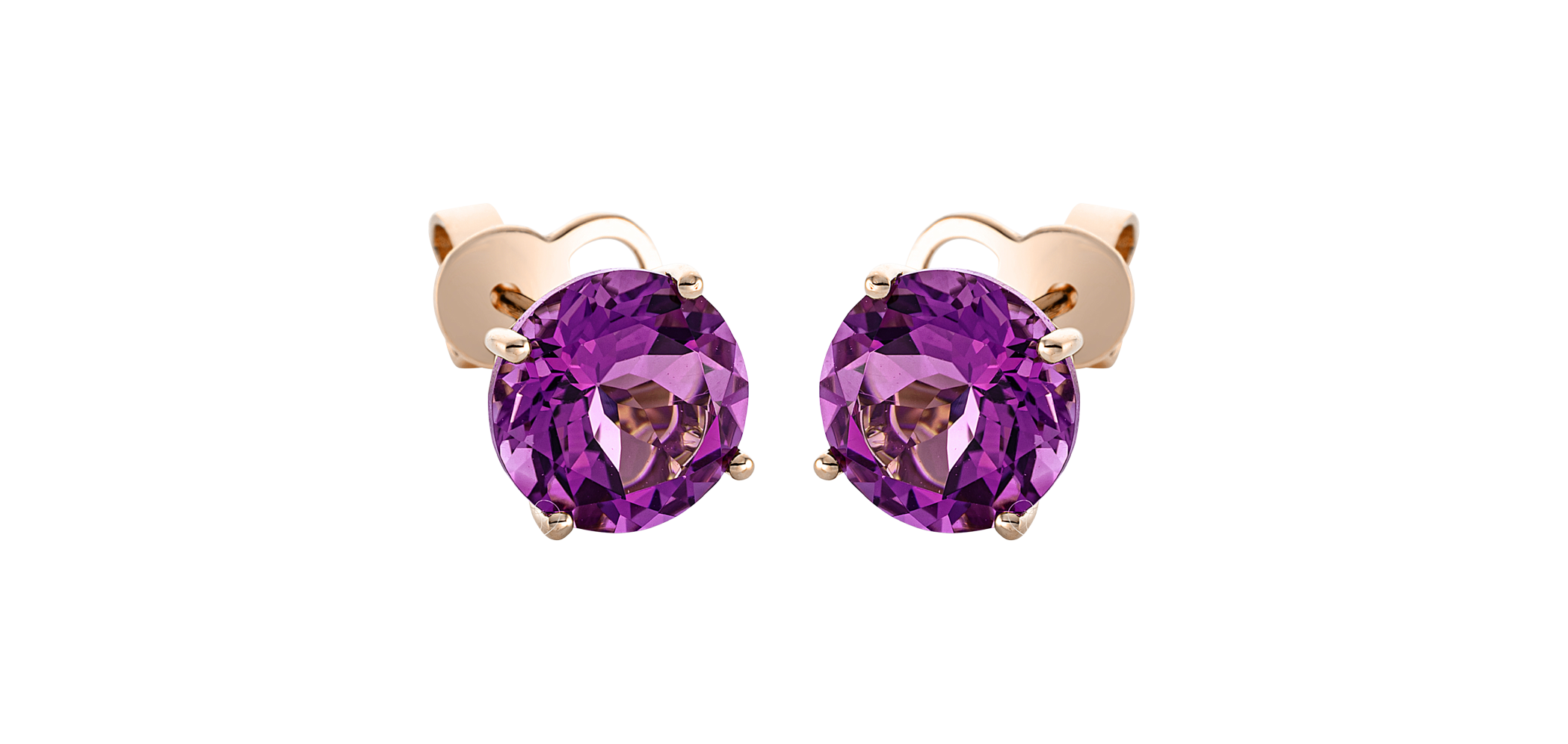 Brogle Classic amethyst stud earrings Brogle Classic amethyst stud earrings