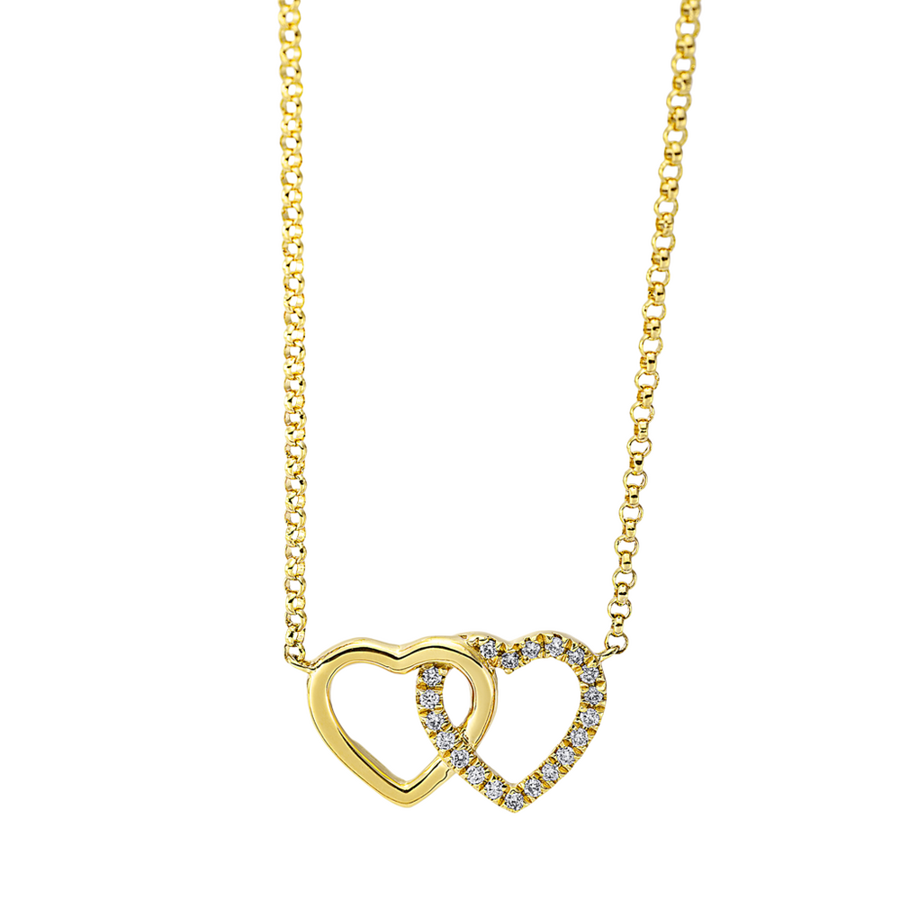 Brogle Selection Spirit gold chain with heart pendant