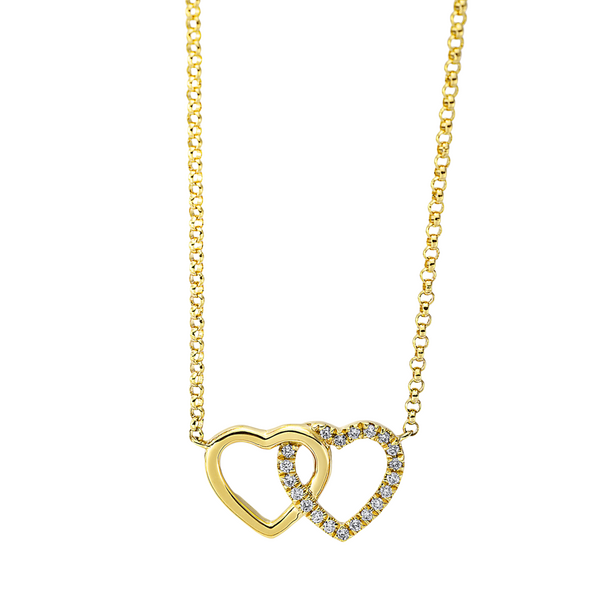 Brogle Classic necklace with diamond heart Brogle Classic necklace with diamond heart