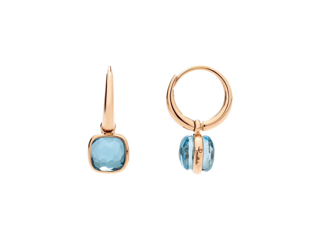 Pomellato Nudo Mini Sky-Topas Creolen Pomellato Nudo Mini Sky-Topas Creolen