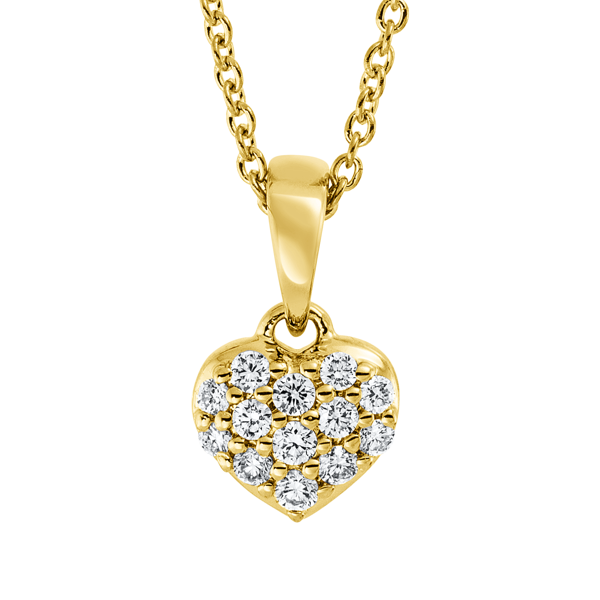 Brogle Classic necklace with diamond heart