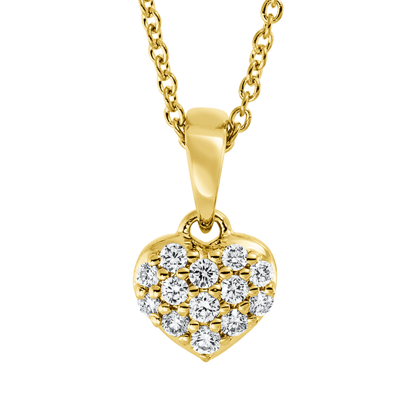 Brogle Classic necklace with diamond heart