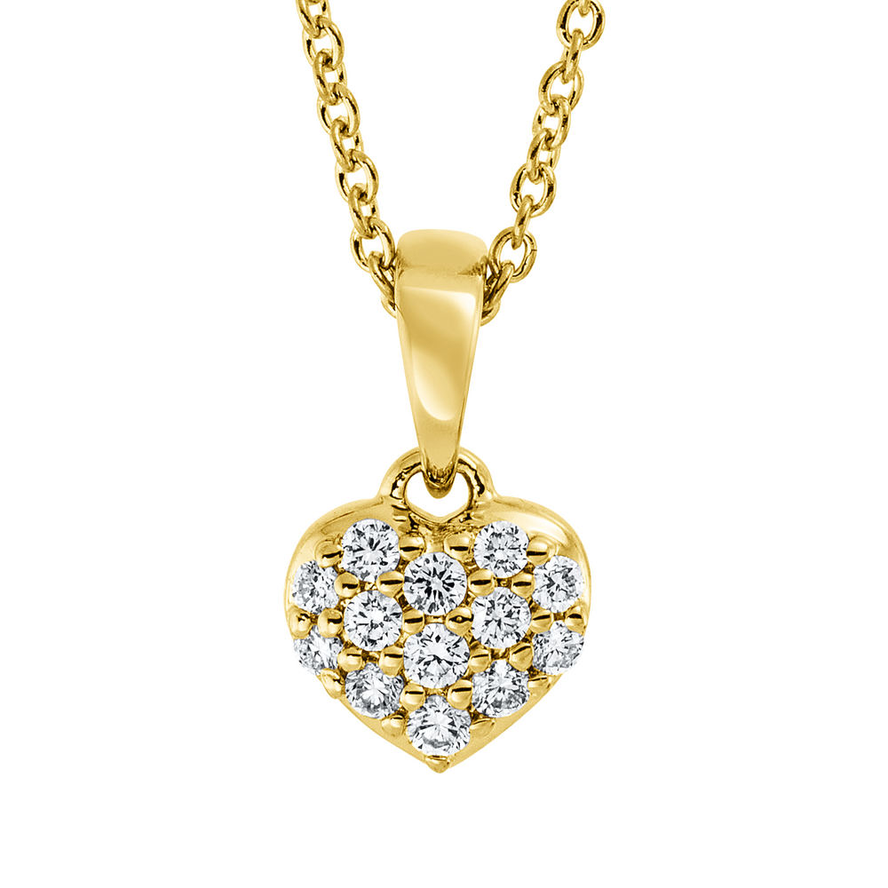 Brogle Classic necklace with diamond heart Brogle Classic necklace with diamond heart