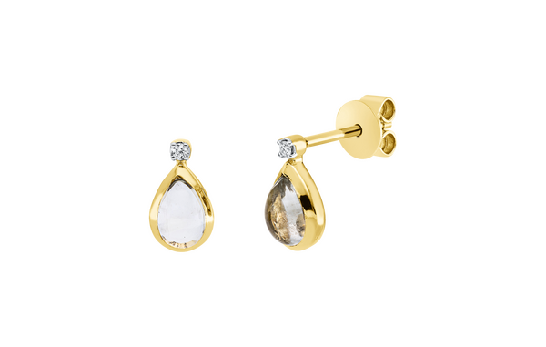 Brogle Classic amethyst stud earrings