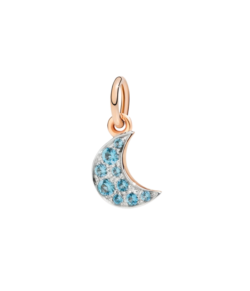 Dodo Mond Blautopas Anhänger