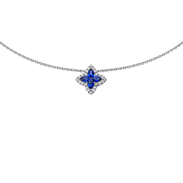 Brogle Classic necklace with sapphire pendant Brogle Classic necklace with sapphire pendant