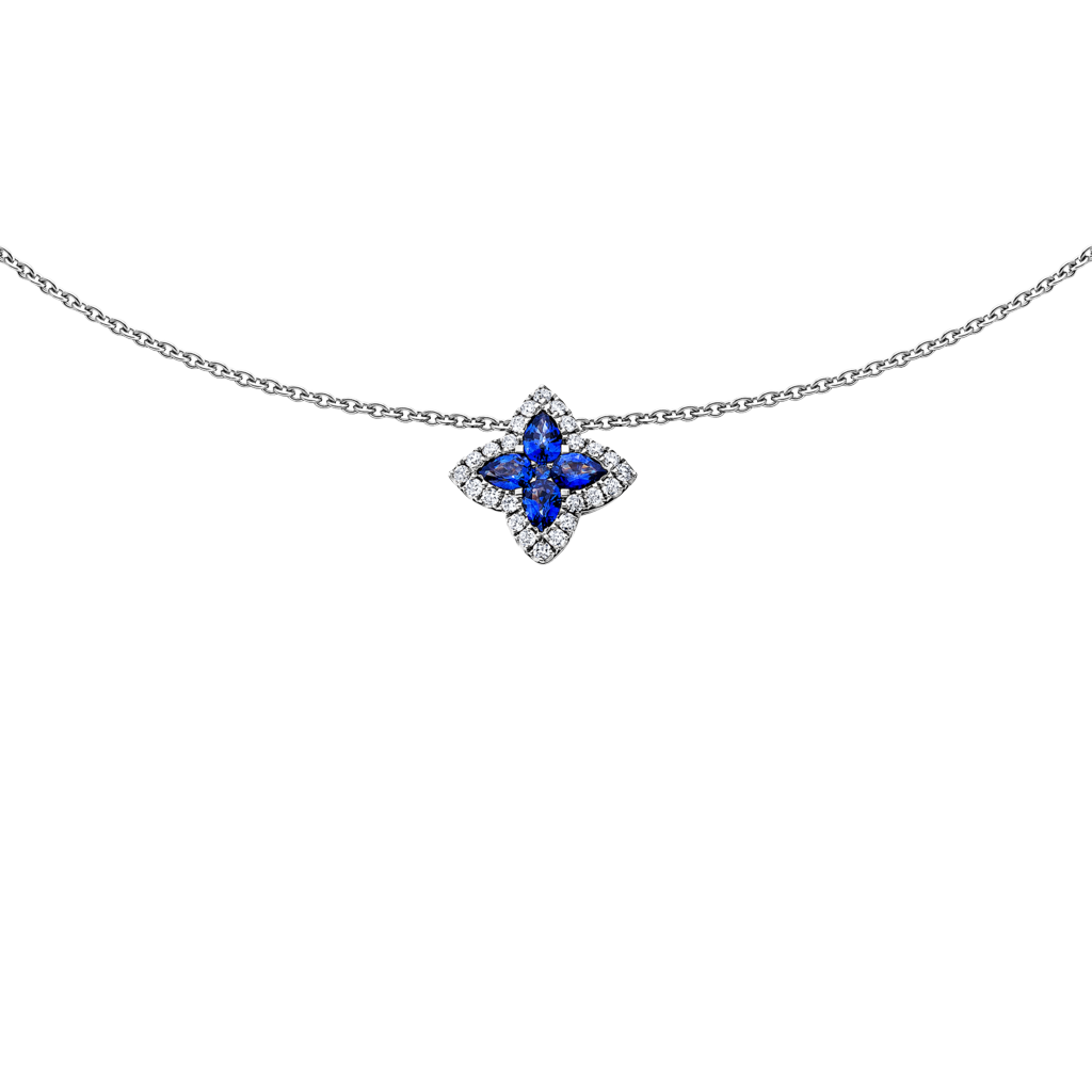 Brogle Classic necklace with sapphire pendant Brogle Classic necklace with sapphire pendant