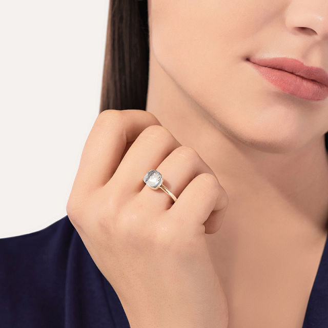 0037 PAB4030 O6000 000TB 100 Pomellato ring nudo petit rose gold 18kt white gold 18kt white topaz a261be34c275624f1