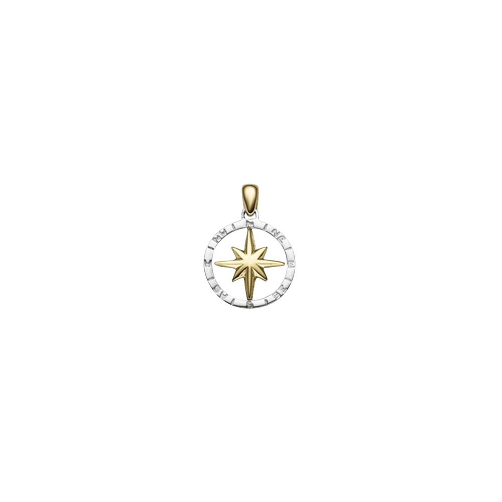 Brogle Selection Spirit compass pendant in gold