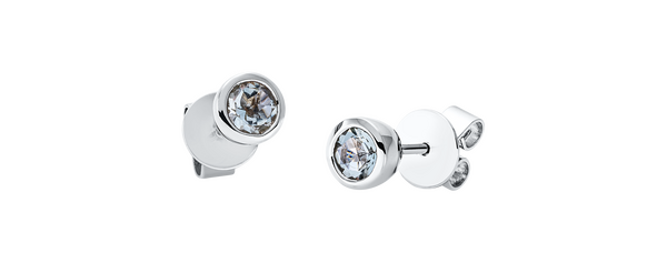 Brogle Classic amethyst stud earrings