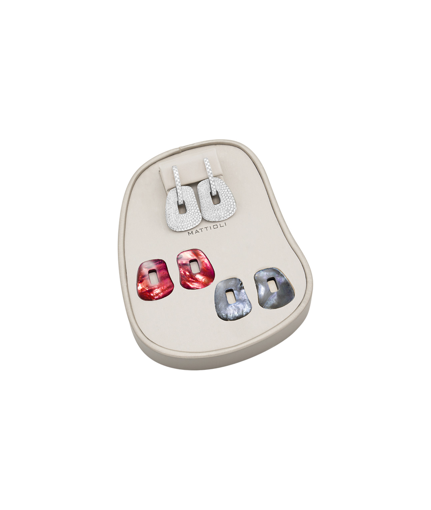 Mattioli Puzzle Ohrringbox, mittelgroß mit 3 Puzzle Paaren Mattioli Puzzle Ohrringbox, mittelgroß mit 3 Puzzle Paaren