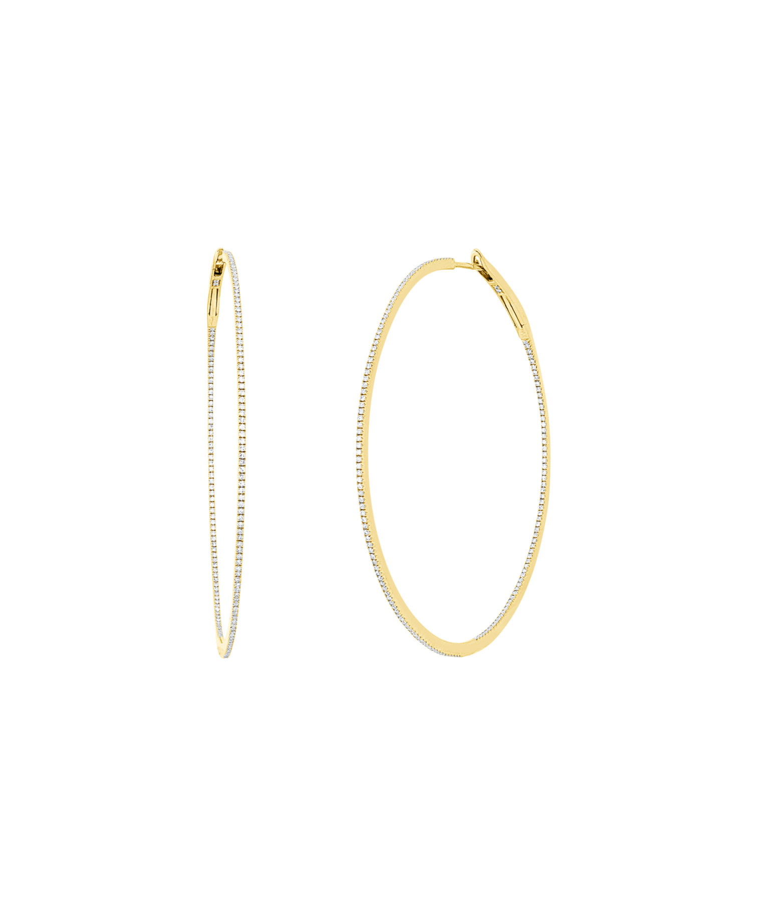 Brogle Selection diamond hoop earrings Brogle Selection diamond hoop earrings