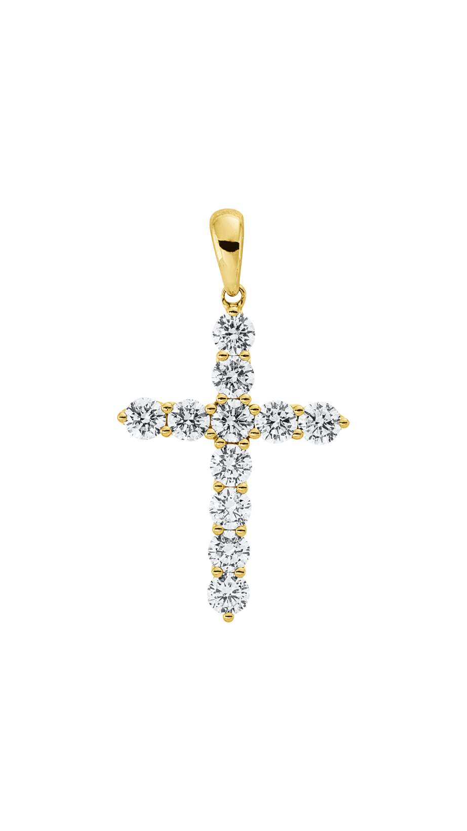 Brogle Classic Kreuzanhänger mit Diamanten