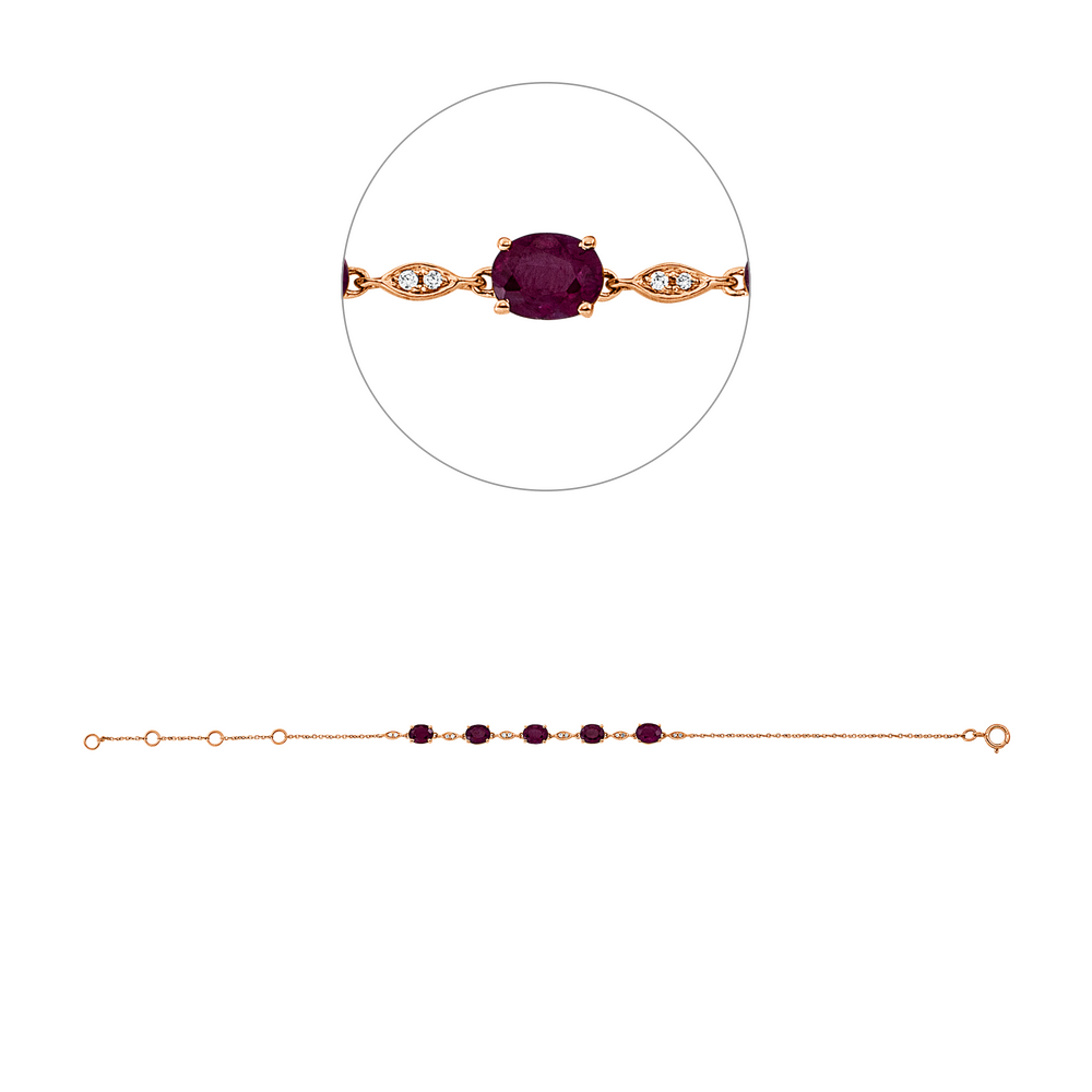 Brogle Classic ruby bracelet