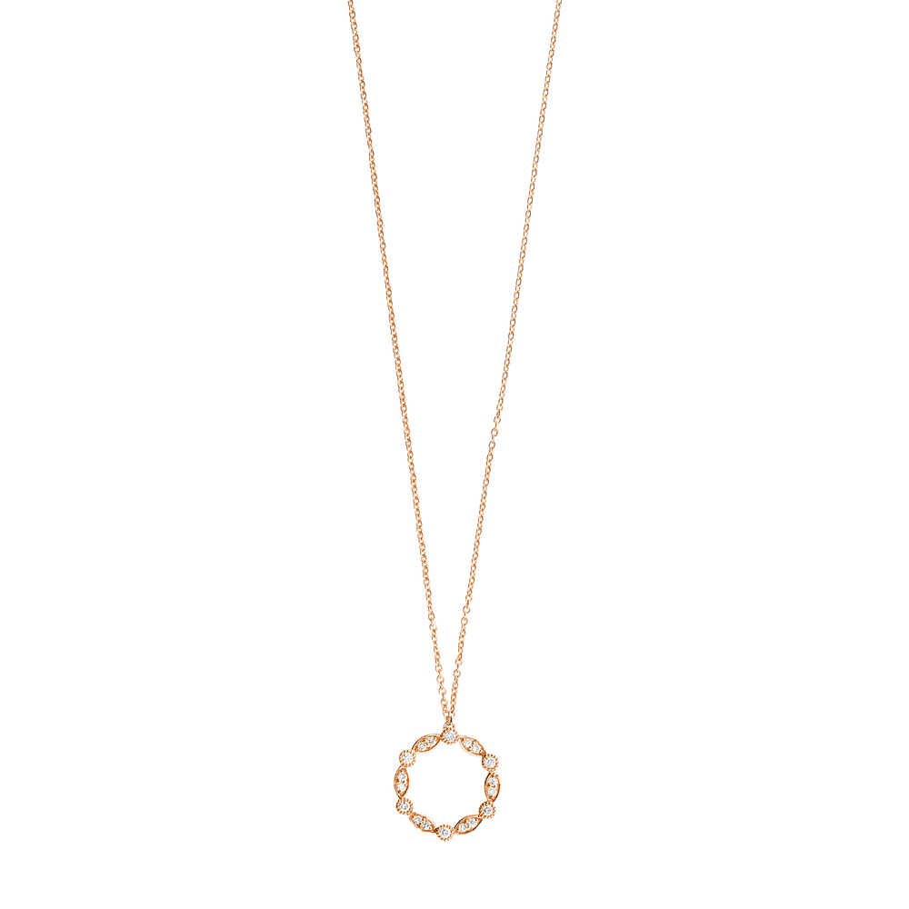 Brogle Selection Casual gold chain with diamond pendant